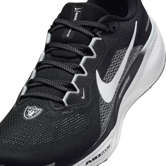 Nike Zoom Pegasus 41 Las Vegas Raiders Black White Men’s Sz 10 FZ5093-001 - Picture 7 of 8